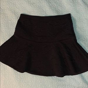 Frenchi Black Floral Skirt